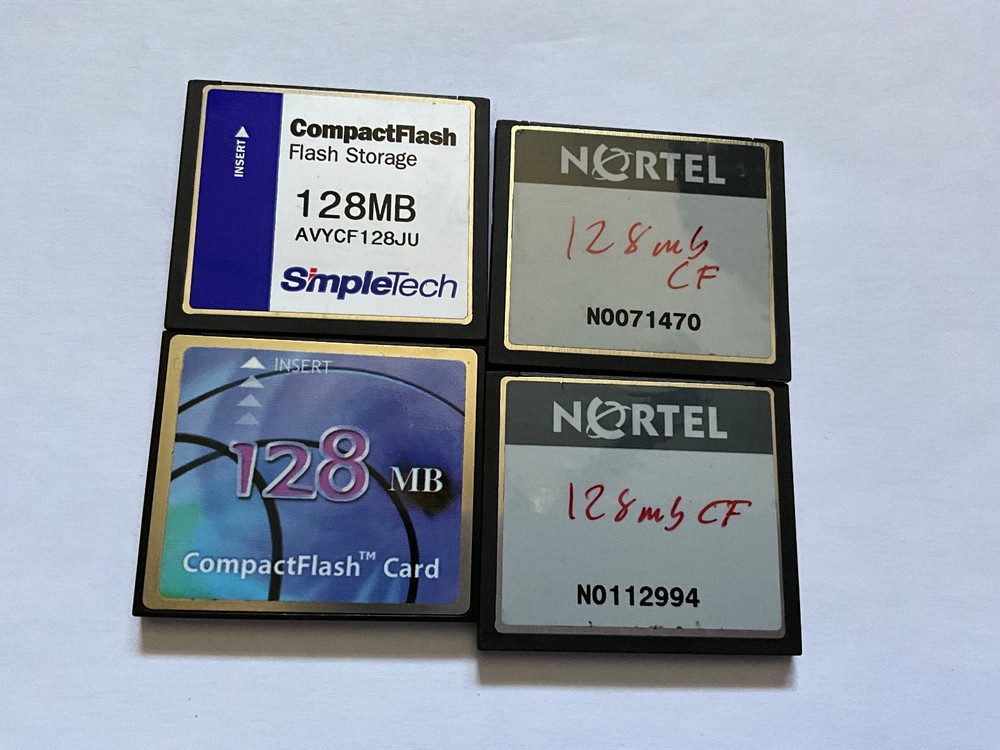 4pcs 128mb  assorted Compactflash CFI*Small Storage capacity for older cameras