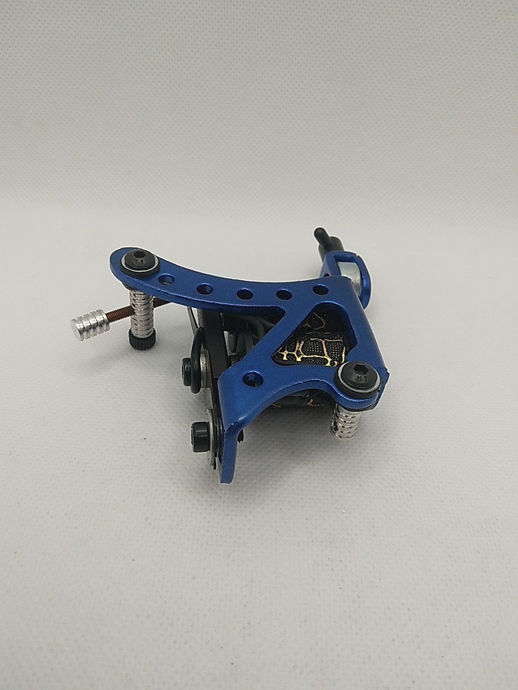 Professional Coil Tattoo Machine Adjustable Blue Frame