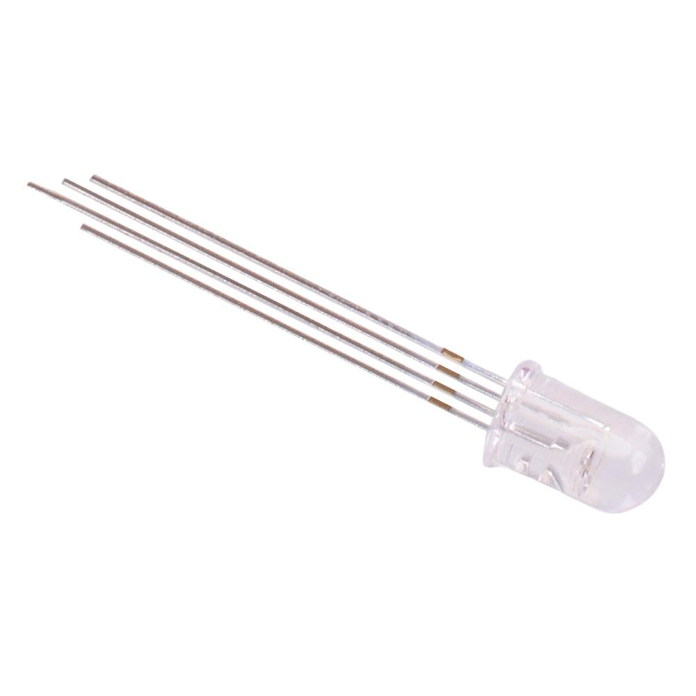 10 x RGB 5mm Clear Lens LED Common Cathode 25°
