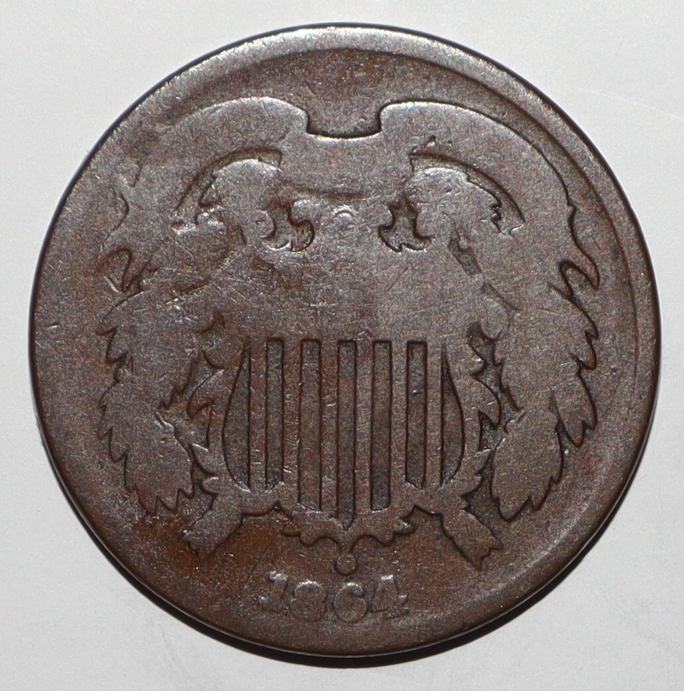 1864 Two Cent Piece Good (I166)