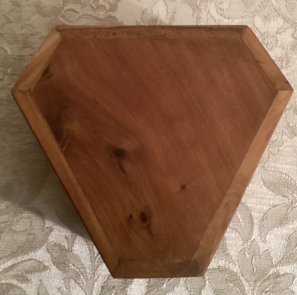 Vintage Hexagonal Wood Inlay Trinket Box