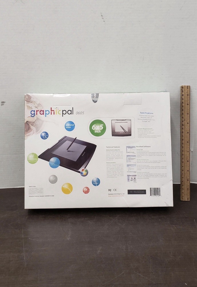 Hanvon Graphicpal Tablet Advanced Users 6x5" For Windows & Mac - Brand New