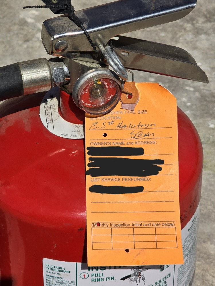Kidde ProPlus 15.5HM - Halotron 1 15.5 Lb Clean Agent Fire Extingusher.