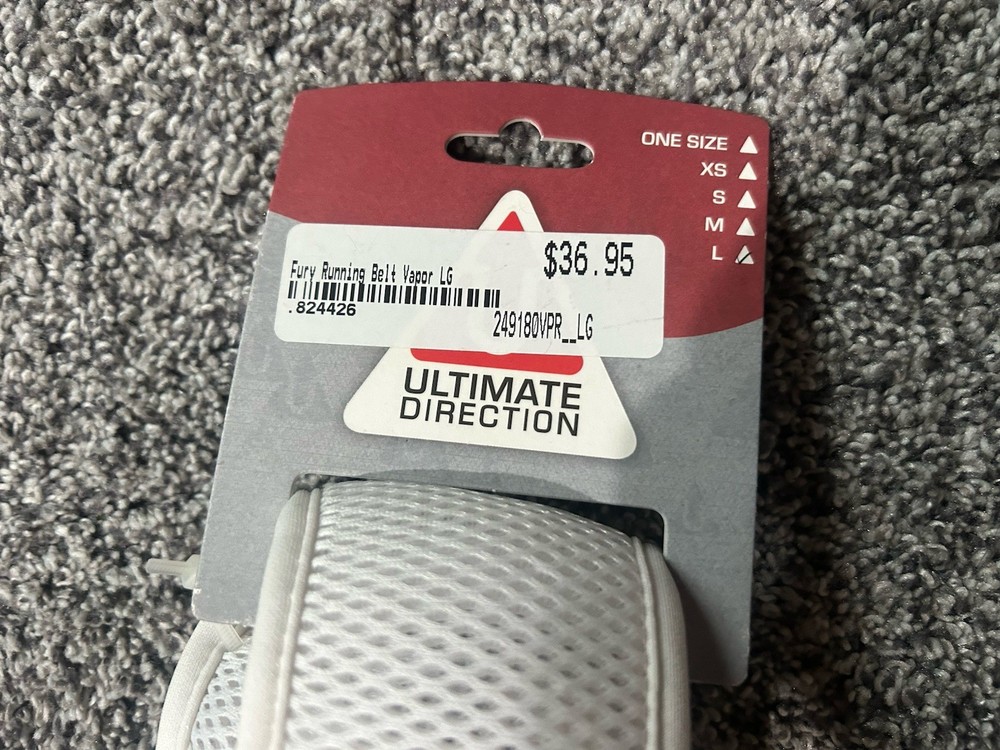 Ultimate Direction Fury Running Belt, Size Large, New With Tags