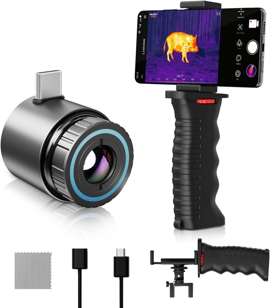 Thermal Monocular for USB-C iPhone, iPad & Android, Night Vision Thermal Imaging