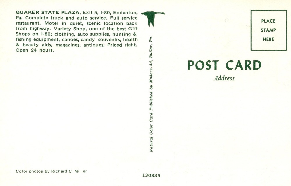 QUAKER STATE PLAZA, EMIENTON, PA - PC850