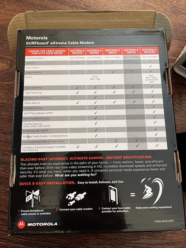 Motorola Surfboard eXtreme Cable Modem