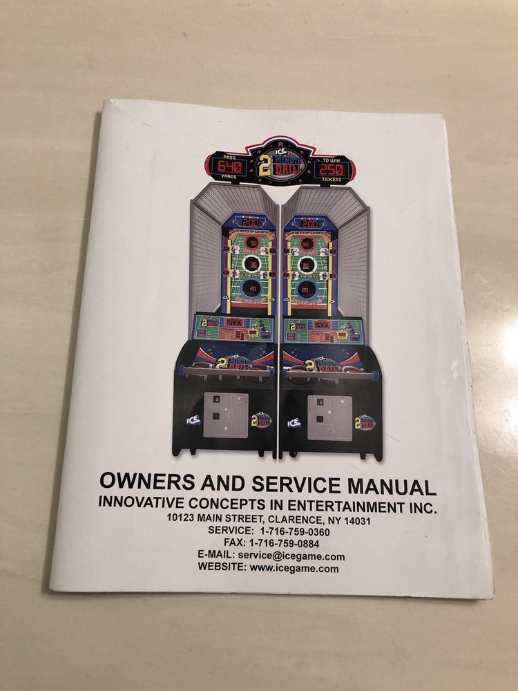 2 MINUTE DRILL Arcade Manual by ICE