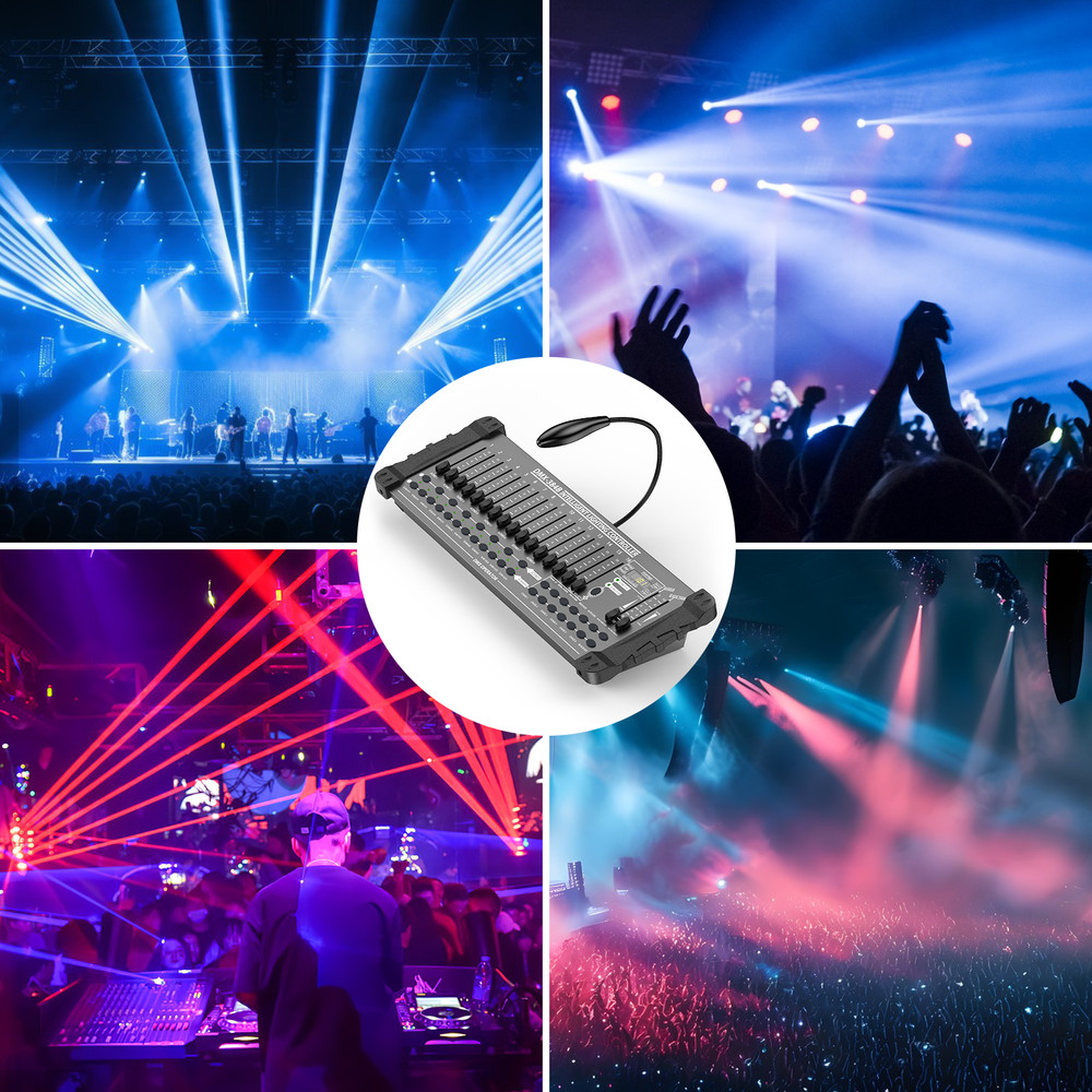 DMX 384Channels DJ Disco Controller Stage Light Mixer Moving Head Led Par