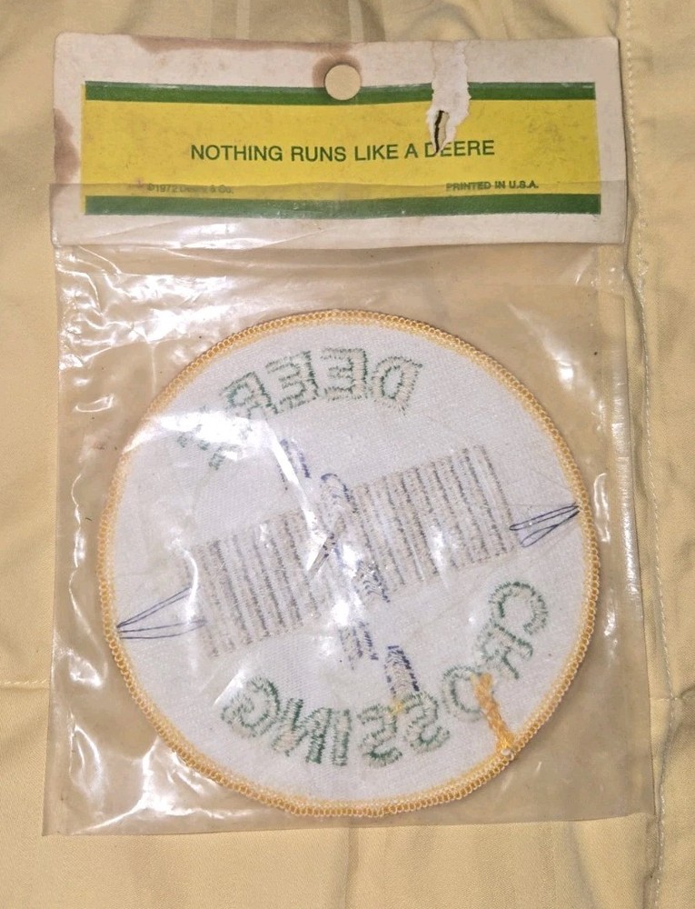 John Deere “Deere Crossing” NOS Vintage Patch 4” Diameter TY1305