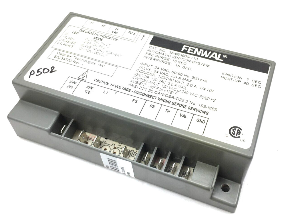 FENWAL 35-663900-113 Automatic Ignition System used  #P502