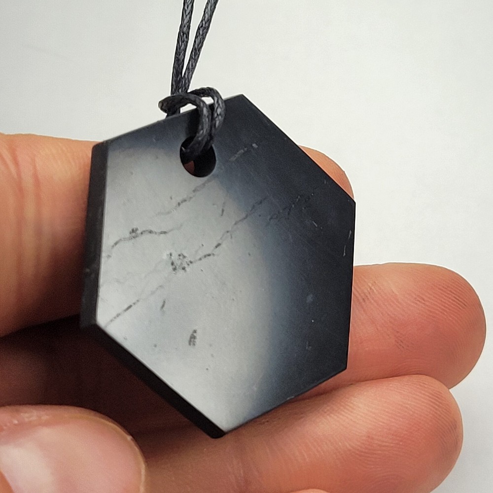 Shungite World Shungite Pendant Hexagon