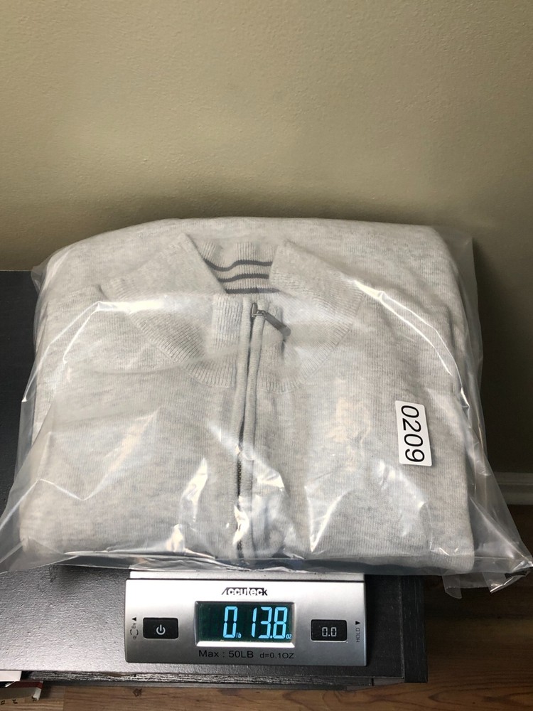 AshWorth Pullover Jacket Mens Gray XL 100% Cotton