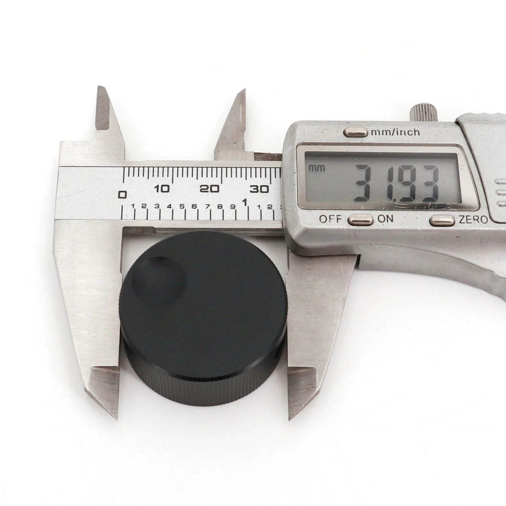 Solid Aluminum 32mm*13mm Audio Volume Rotary Control 6mm Potentiometer Knob US