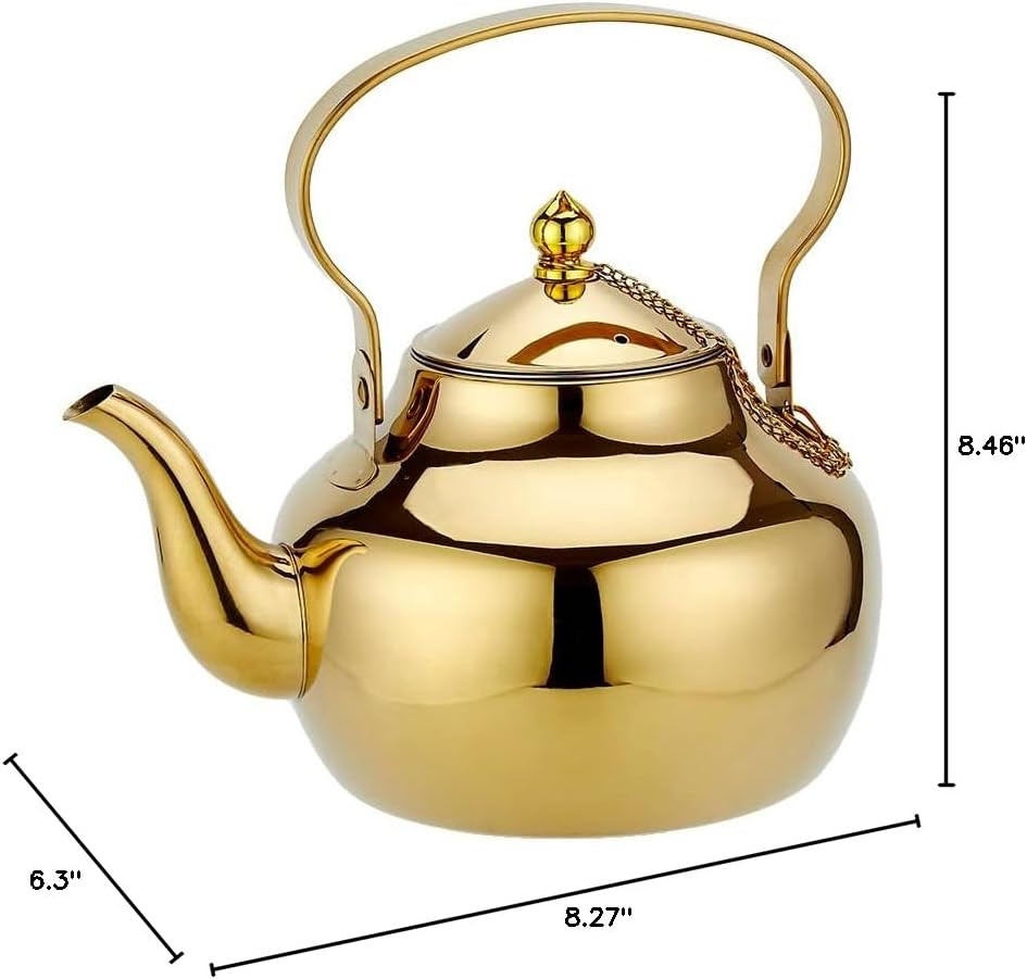 2000Ml Gooseneck Teapot with Removable Infuser, 2.1Qt Hot Water Kettle Boiling W