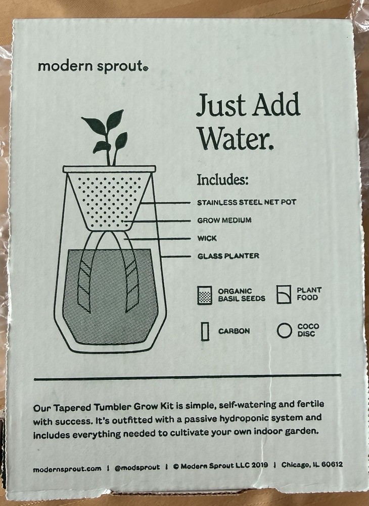 ModernSprout Hydro Grow Kit - Basil