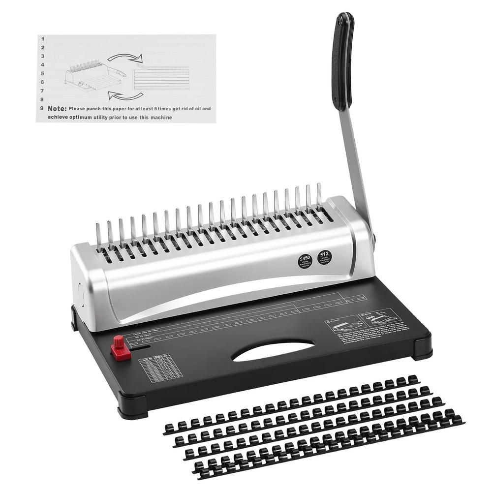 Binding Machine Comb Binding Machine 21Holes Binding 450 Sheets Book Binder