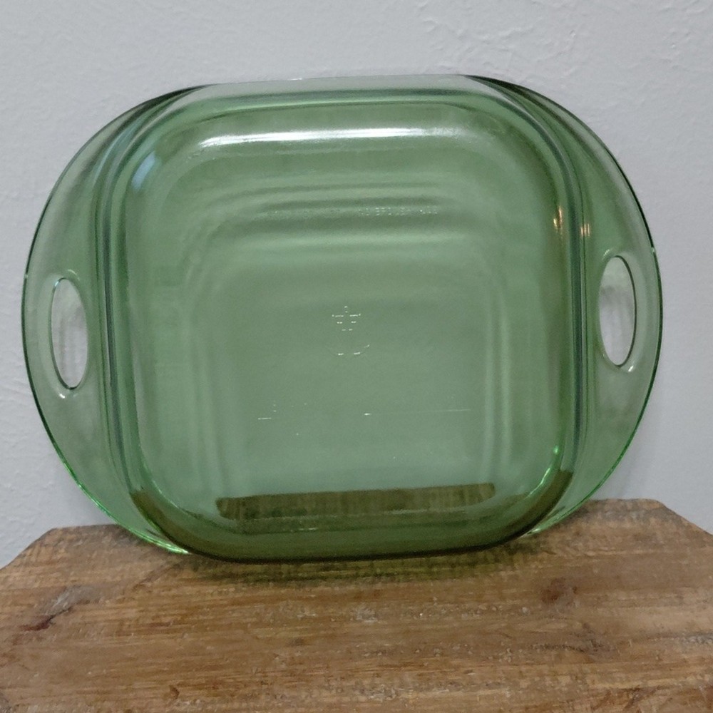 Anchor Hocking Green 2 Quart Baking Dish 8X8 Square Ovenware