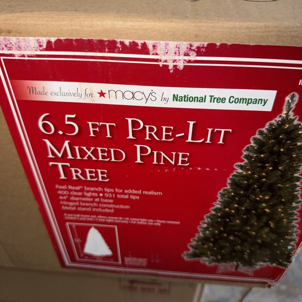 6.5 ft. Pre-Lit Mixed Pine Tree with Clear Lights, New