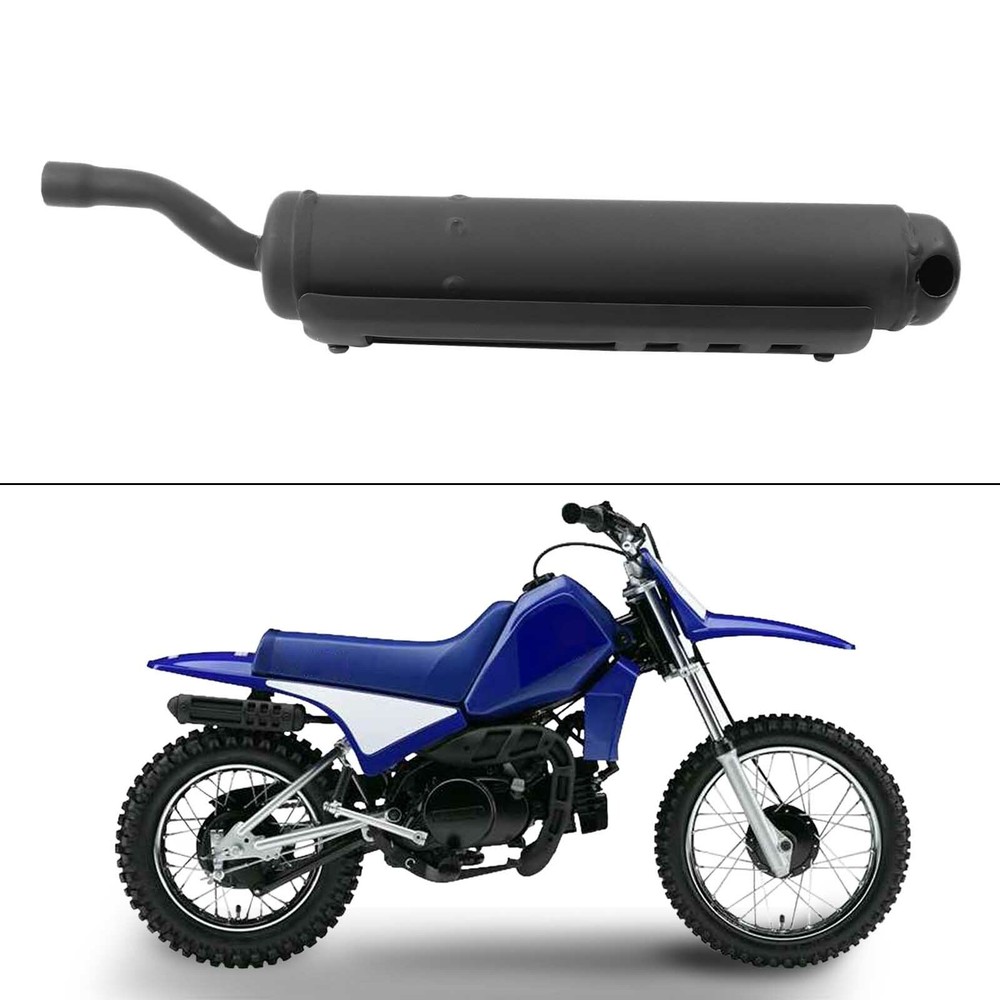 Black Motorcycle Exhaust Muffler Silencer Tail Pipe For PW80 PY80​