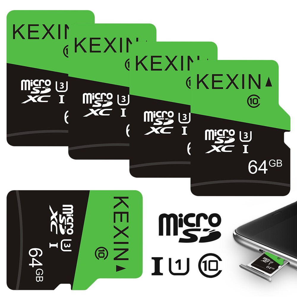 10PCS 64GB Micro SD Card Class 10 Ultra MicroSDXC UHS-I Memory Card for Camera