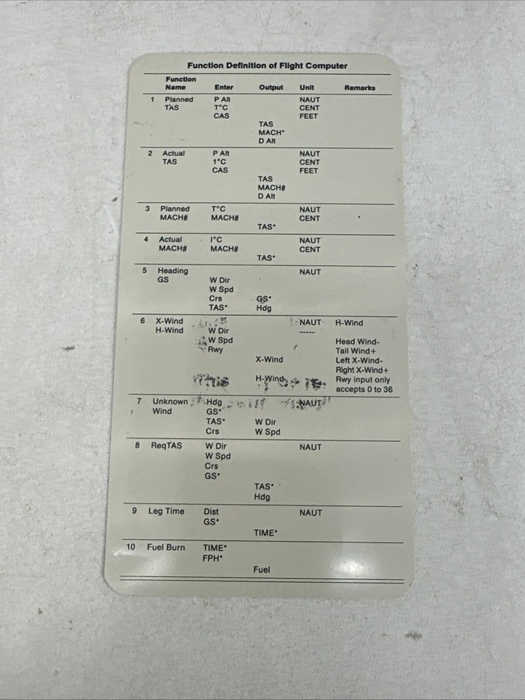 ASA CX-1 Pathfinder Flight Computer Aviation Navigation Calculator Untested