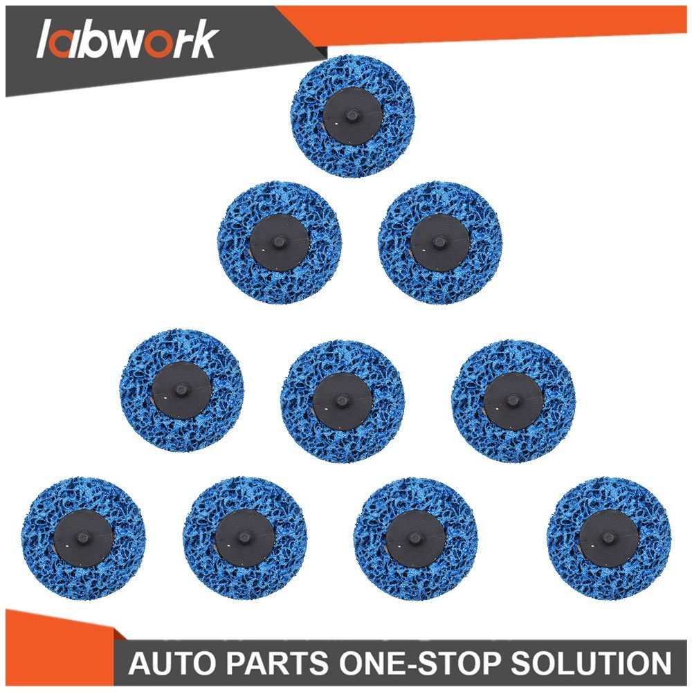 Labwork Quick Change Easy Strip & Clean Discs Fit For Paint Rust Blue 10 Pack 3"