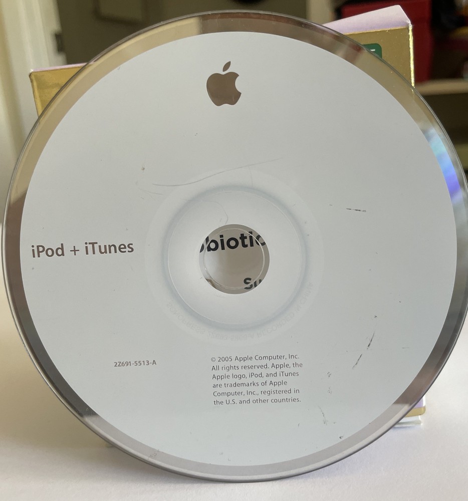 Apple iPod + iTunes Software Installation Disc CD-ROM