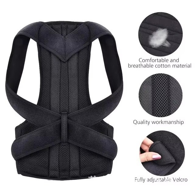 Back Support Posture Corrector Belt Adjustable Shoulder Clavicle Spine Support