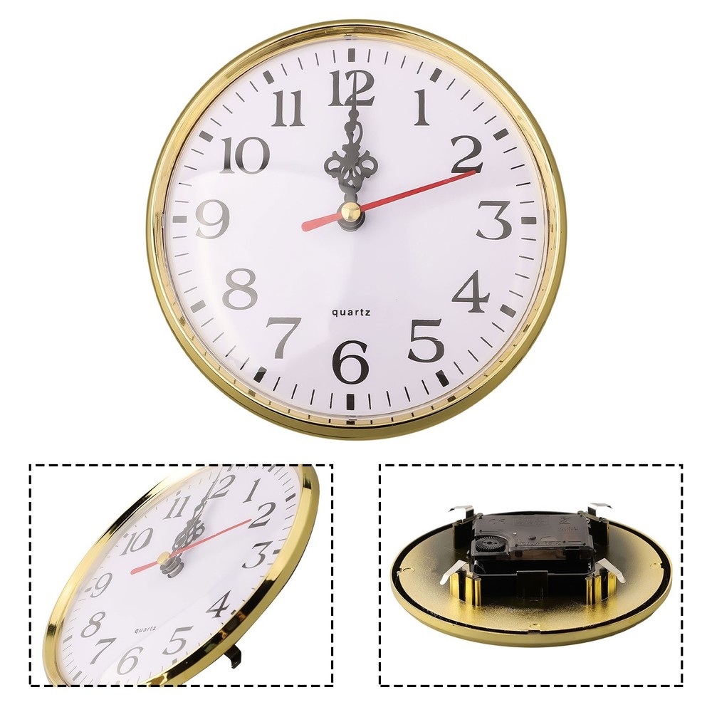 Easy to Read Arabic Numeral Quartz Clock Insert for DIY and Replacement