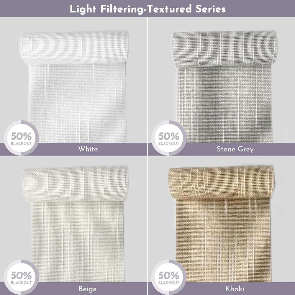 Manual Vertical Blinds Blackout & Light Filtering Fabric Samples