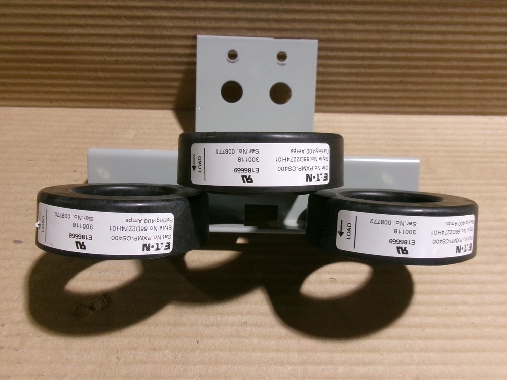 EATON PXMP-CS400 CURRENT SENSOR 400 AMP THREE ON METAL PLATE