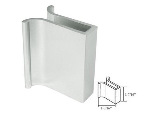 Brite Chrome Frameless Shower Door Slip-On Finger Pull