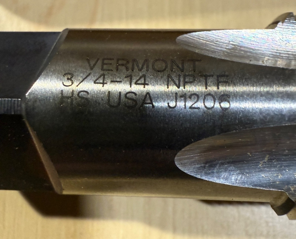Vermont 3/4-14 NPTF Pipe Tap
