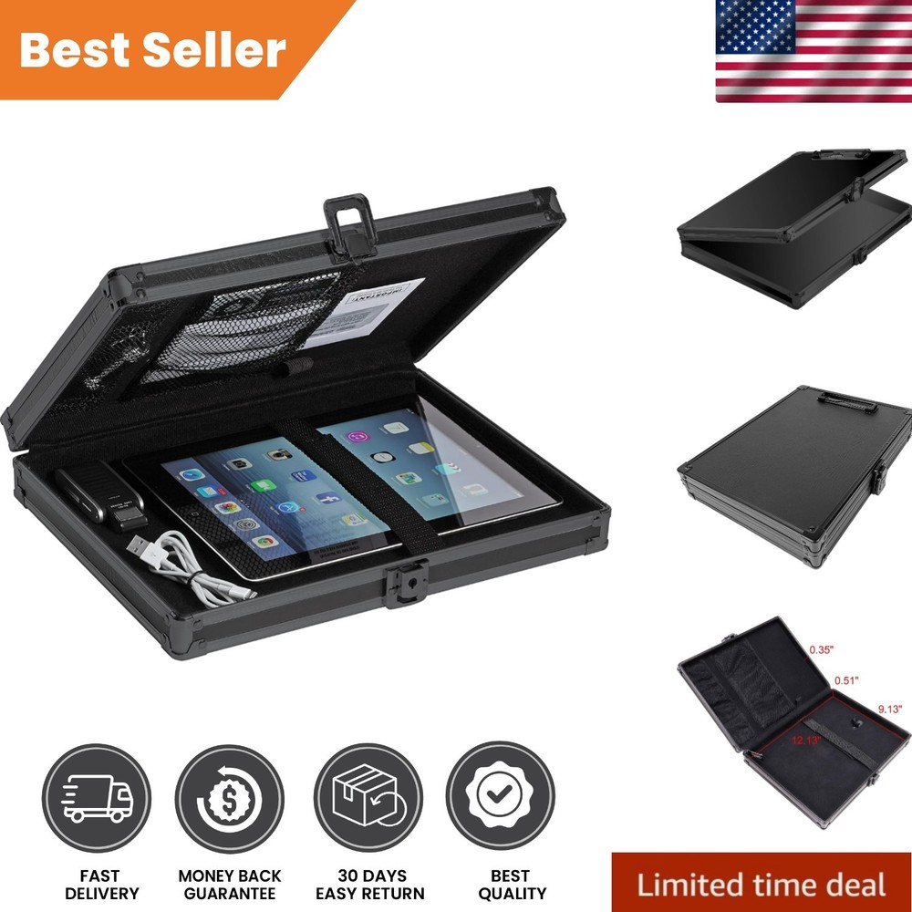 Tactical Black Locking Storage Clipboard – Secure & Stylish Document Organizer