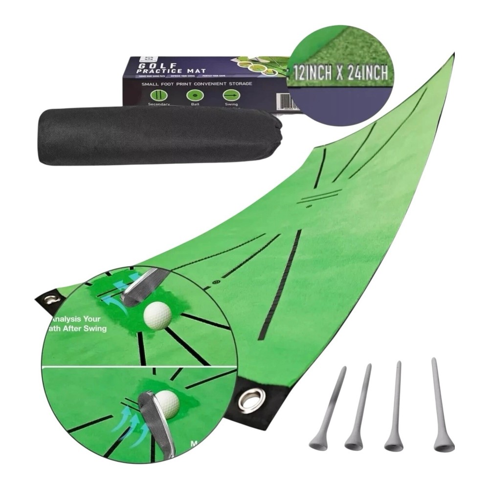 Golf Hitting And Training Mat By BETTERCRAFTS™ Improve Your Swing.