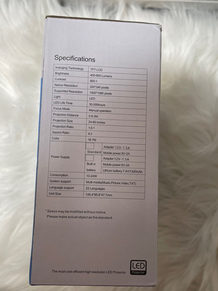 DeepLee DP300 LED Mini Projector Blue Variant Tested