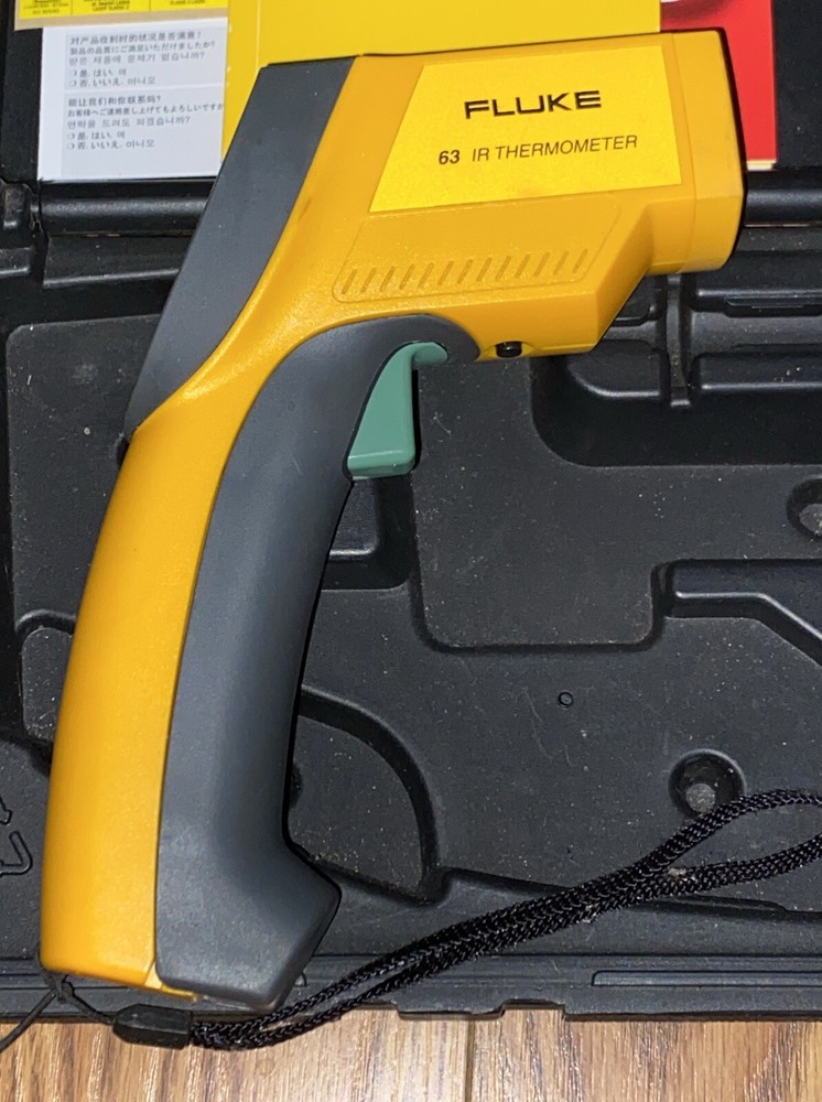 Fluke 63 IR Thermometer, Case And Manual