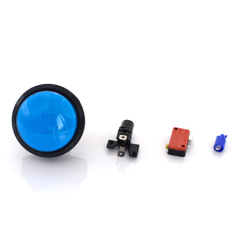 5×100mm Arcade Button LED Dome Illuminated with Microswitch Pop Music JAMMA MAME