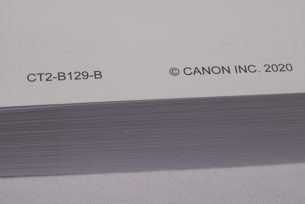 Canon EOS R6 Instruction Manual Open Box