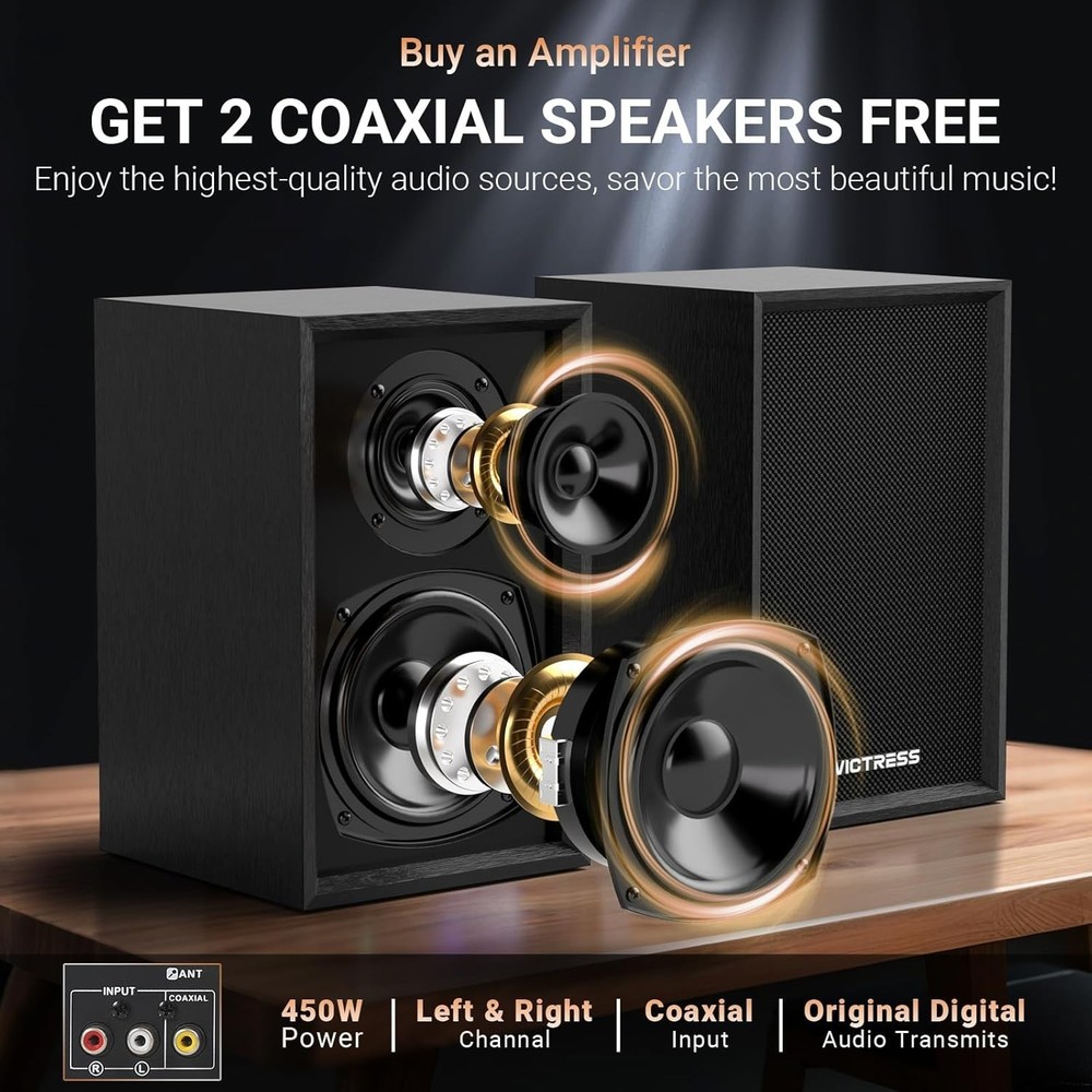 Computer Soundbar, USB Powered Wired PC Speakers with 3.5mm AUX, Basic & Clear S