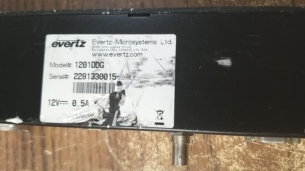 Evertz 1201DD Network Digital Display Clock