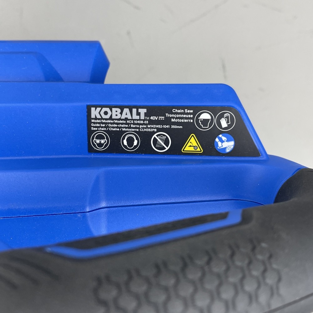 KOBALT 14" KCS 1040B-03 40V MAX CHAINSAW Tool Only