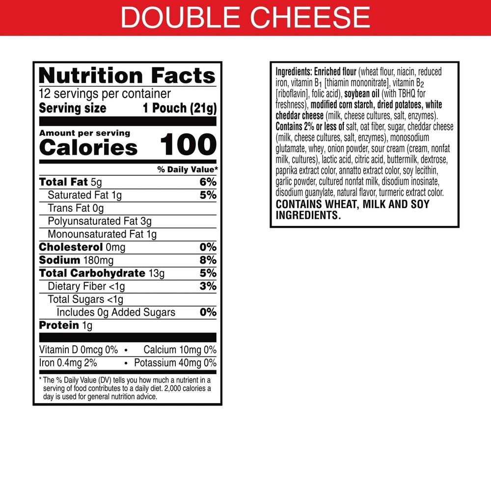 Cheez-It Snap'd Cheese Cracker Chips, Thin Crisps, Double Cheese, 9oz (12 pk)