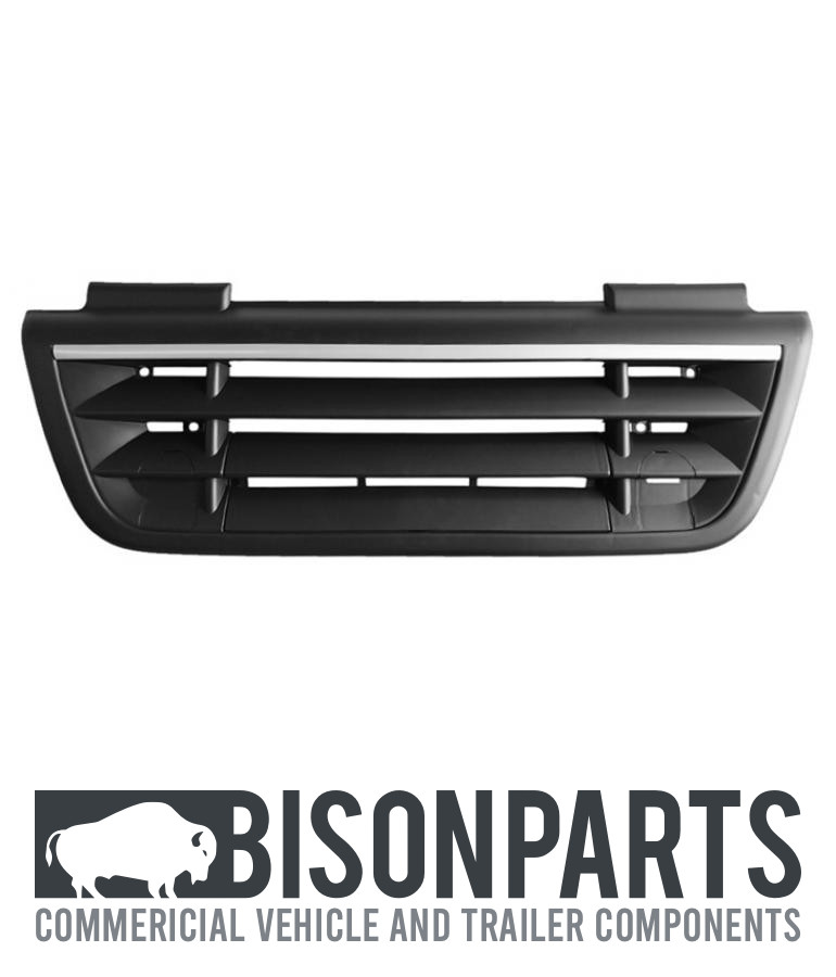 "FITS DAF CF85 (2001 - 2006) LOWER CENTRE GRILLE PANEL WITH CHROME TRIM PANEL