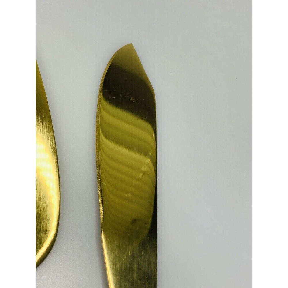AW BRIDAL Wedding Cake Knife and Server Set Gold