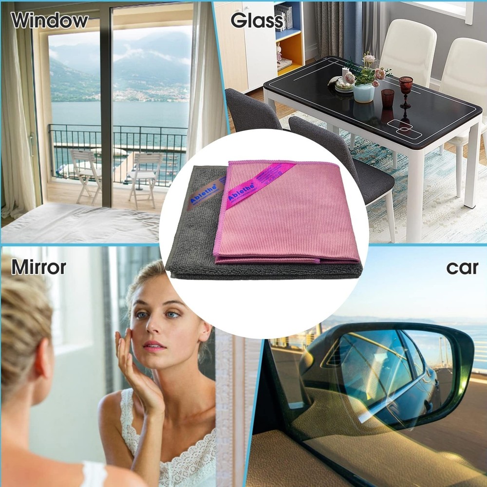 Ablethe Window Cleaning Cloth & Enviro Cloth Basic Package - Streak Free Clea...