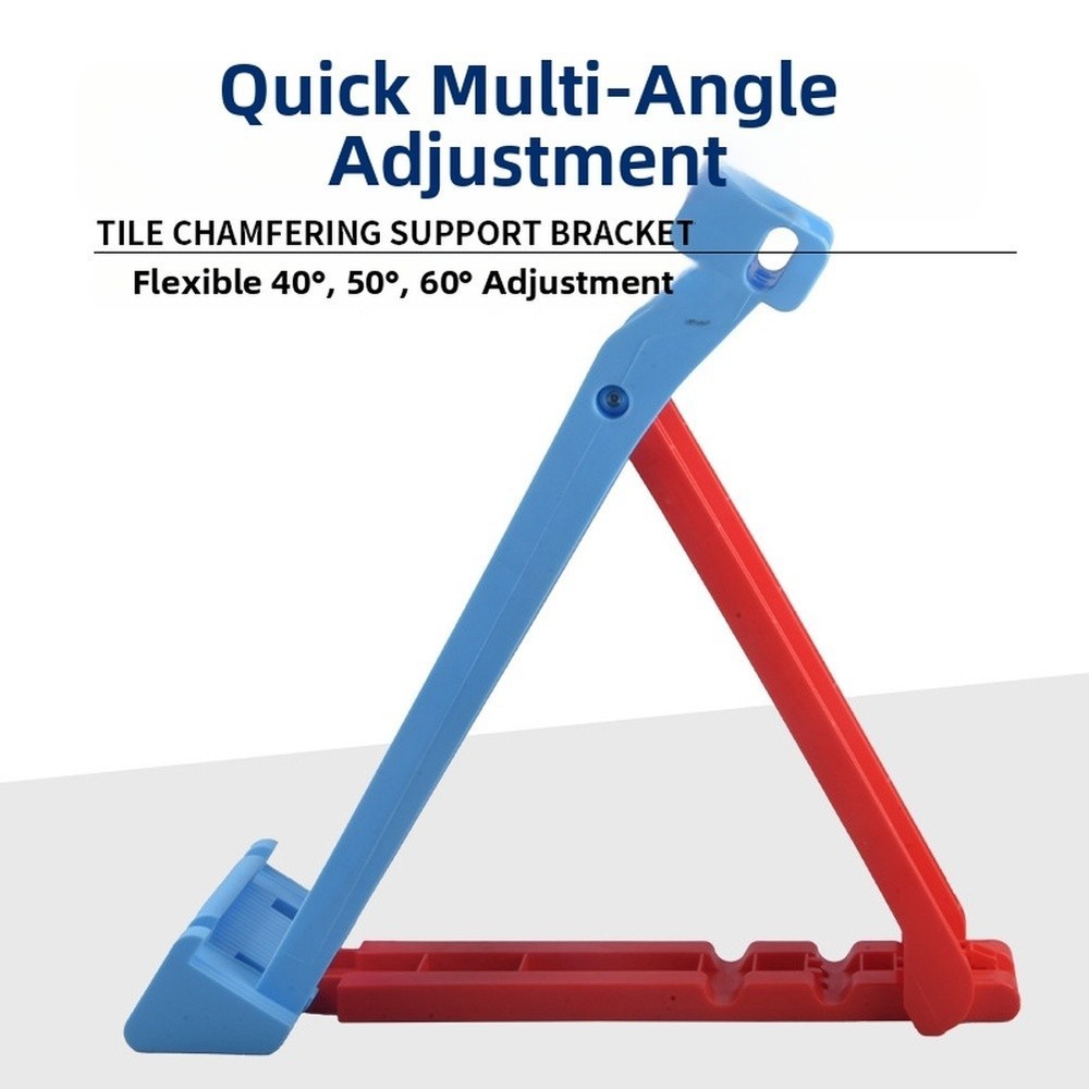 Tile Holder Bracket Blue ABS Adjustable Multi Angle Support for Chamfering