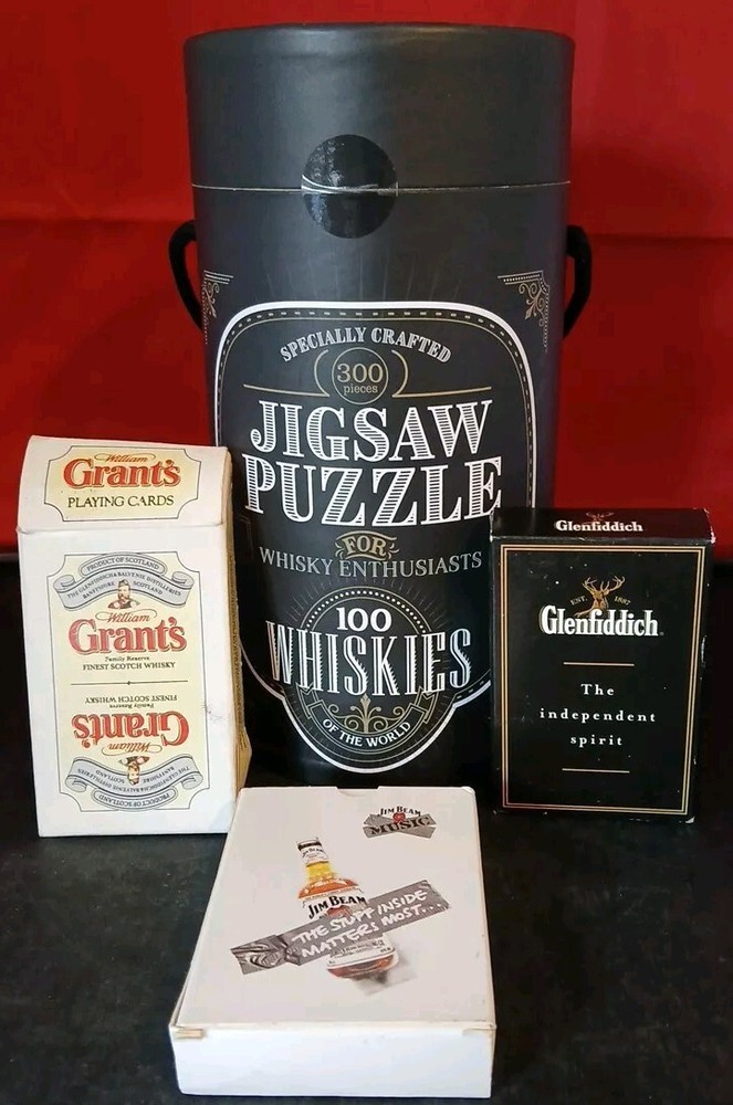Whiskey Playing Cards & 100 Whiskies Jigsaw