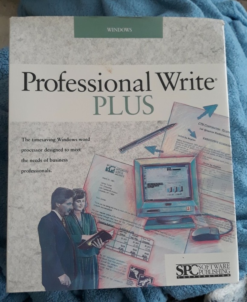 VINTAGE SOFTWARE: SPC Windows Professional Write Plus Word Processor. 3.5 DD Dis